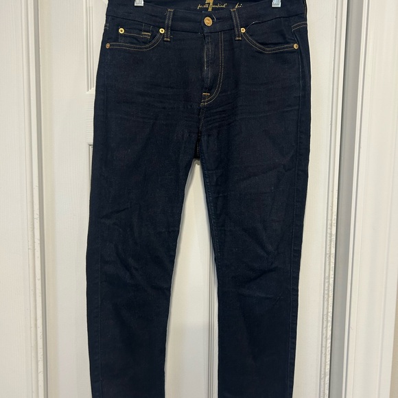 7 For All Mankind Denim - 7 For All Mankind Blue Kimmie Crop